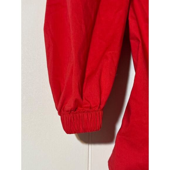 Urban Outfitters Shirt Women's Size XS NWT Strappy Back Puff Sleeve Red - Picture 8 of 14